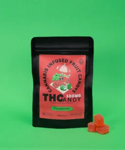 THCandy Φράουλα 100mg Cannabis Infused Gummies